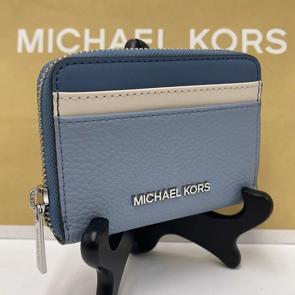 Michael Kors Jet Set Travel Medium Zip Around Color-Block Wallet Card Case
 NWT - Picture 12 of 16